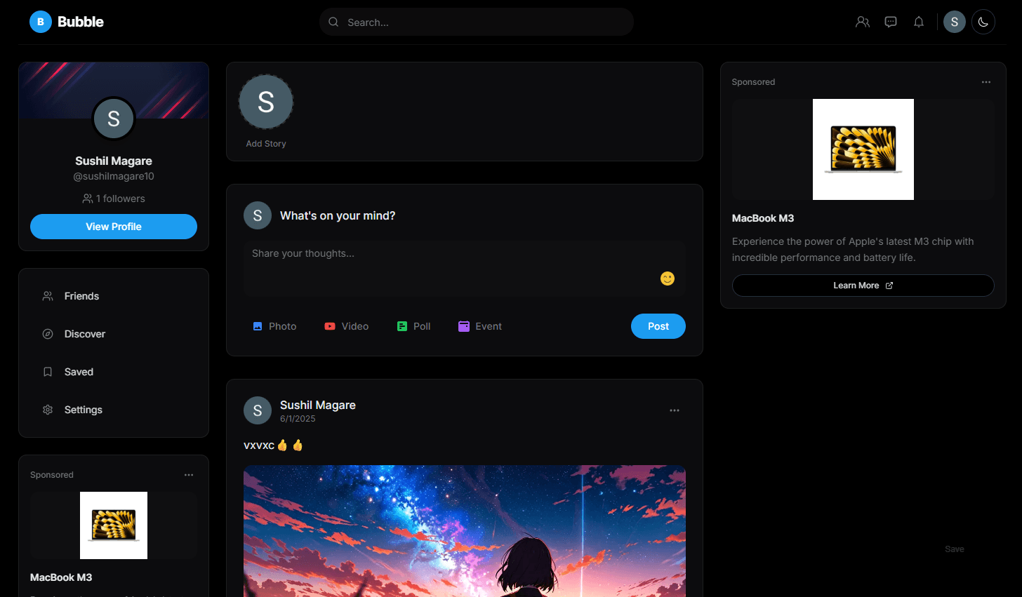 Bubble - Social Media App